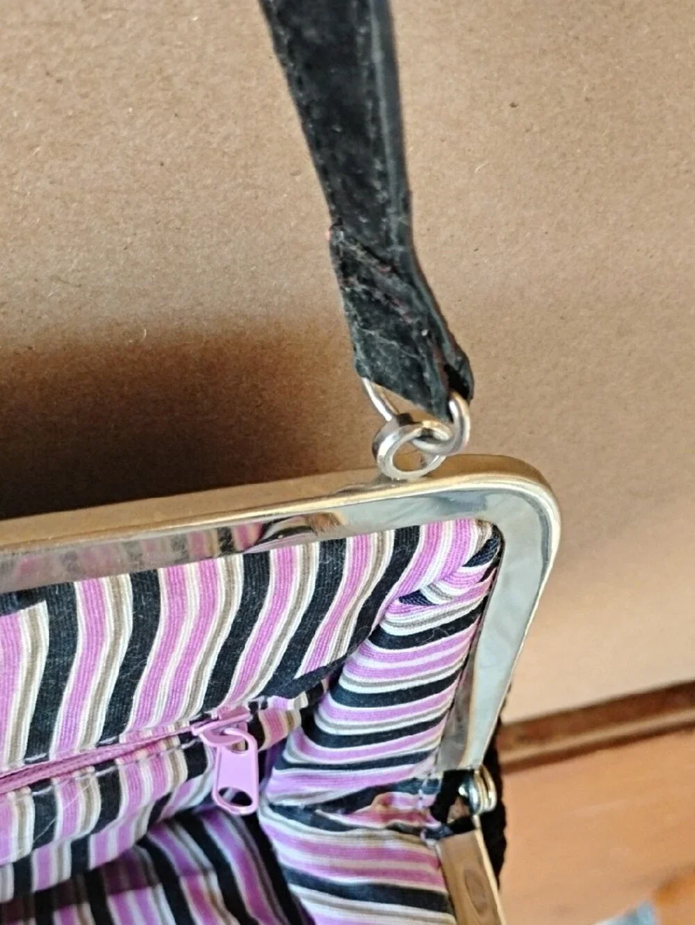 Black Woven Evening Clutch Handbag